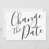 Eenvoudige wijziging van de datum uitgestelde gean save the date (Voorkant)