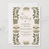 Eenvoudige wilde bloemen Botanische tuinbouw Kaart (Voorkant)