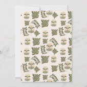 Eenvoudige wilde bloemen Botanische tuinbouw Kaart (Achterkant)