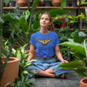 Eenvoudige wilde en vrije tijger Swallowtail Butte T-shirt