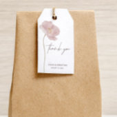 Eenvoudige Wildflower Boho Bruiloft Dank u Cadeaulabel