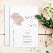 Eenvoudige Wildflower Boho bruiloft Save The Date
