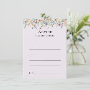 Eenvoudige Wildflower Varen Lavendel Advies Kaart