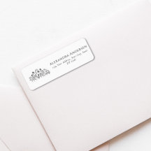 Eenvoudige Wildflowers Minimalist Floral Adres