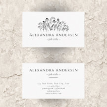 Eenvoudige Wildflowers Minimalistische Bloemen