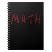 Eenvoudige WISKUNDE laptop Notitieboek (Voorkant)