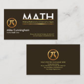 Eenvoudige Wiskunde Signaal Speciale Wiskunde Visitekaartje (Voorkant / Achterkant)