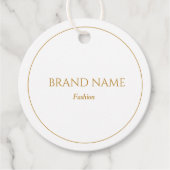 Eenvoudige Wit en Gouden Prijs Labels (Voorkant)