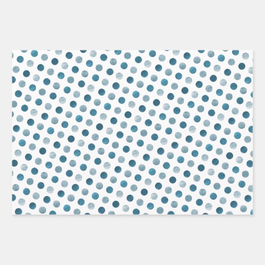 Eenvoudige witte blauwe Paarse goudmakrelen Inpakpapier Vel (Voorkant 3)