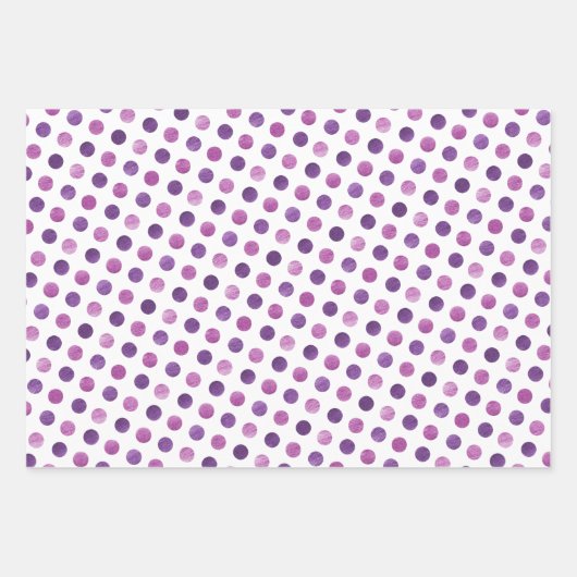 Eenvoudige witte blauwe Paarse goudmakrelen Inpakpapier Vel (Voorkant)