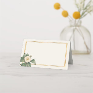 Eenvoudige witte bloemenillustratie Trouwtafel