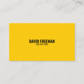 Eenvoudige, witte en gele constructiestel visitekaartje (Achterkant)