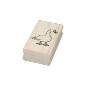 Eenvoudige witte gans rubberstempel (Stempel)