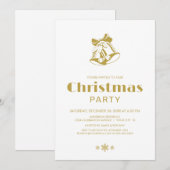 Eenvoudige witte kerstcadeau kaart (Voorkant / Achterkant)