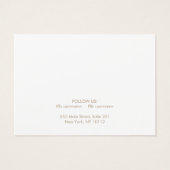 Eenvoudige witte Ketting of Armband Display Kaart (Achterkant)