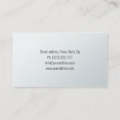 Eenvoudige Witte Parallelle Lijnen Design Architec Visitekaartje (Achterkant)