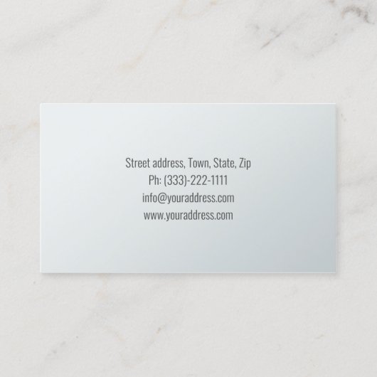 Eenvoudige Witte Parallelle Lijnen Design Architec Visitekaartje (Achterkant)