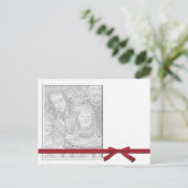 Eenvoudige witte Sjabloon Briefkaart (Staand voorkant)