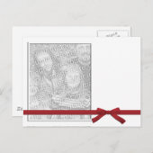 Eenvoudige witte Sjabloon Briefkaart (Voorkant / Achterkant)