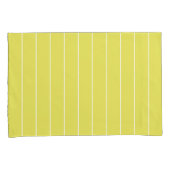 Eenvoudige witte strepen op de Gele achtergrond va Kussensloop (Voorkant-Rechts)