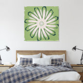 Eenvoudige witte ventilator canvas afdruk (Insitu (Slaapkamer))