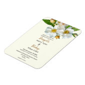 Eenvoudige witte wilde Rozen op het moderne huweli Magneet (Linkerzijde)