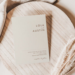 Eenvoudige woestijn natuurlijk wit in één uitnodig kaart