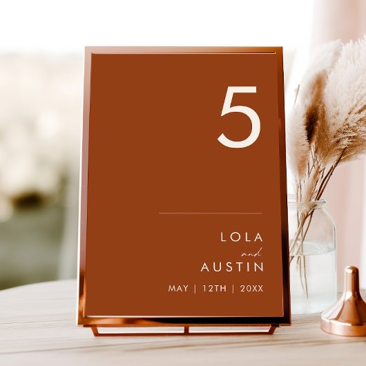 Eenvoudige woestijn | Tabelnummer Terracotta Kaart