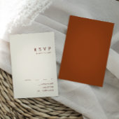 Eenvoudige woestijn | Terracotta RSVP-kaart RSVP Kaartje