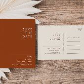 Eenvoudige Woestijn | Terracotta Save The Date Ans Uitnodiging Briefkaart