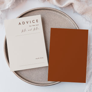Eenvoudige woestijn   Terracotta Wedding Advice Ka Advieskaart