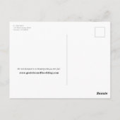 Eenvoudige woorden Opslaan van de datum Foto Brief Briefkaart (Achterkant)
