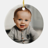 Eenvoudige Wreate Eerste Kerstversiering - Mint Keramisch Ornament (Achterkant)