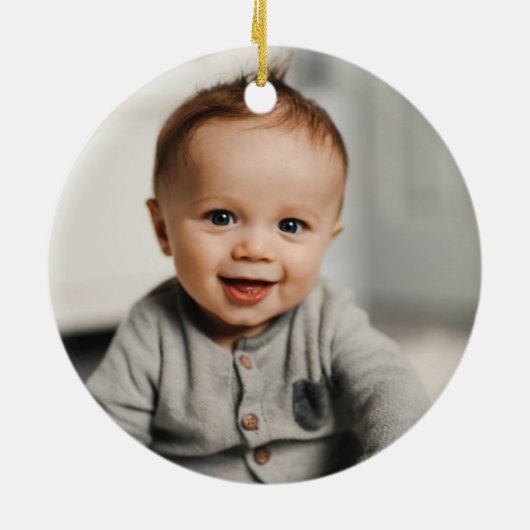 Eenvoudige Wreate Eerste Kerstversiering - Mint Keramisch Ornament (Achterkant)