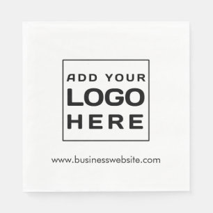Eenvoudige Zakelijk Logo Werknemers Papier Servet
