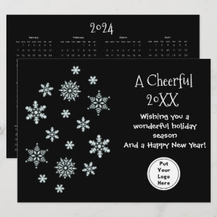 Eenvoudige zakelijke agenda-begroeting kaart