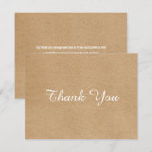 Eenvoudige Zakelijke Bedank Kaart met Landelijke S (Voorkant / Achterkant)