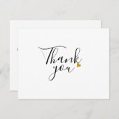 Eenvoudige Zakelijke Bedankkaart (Voorkant / Achterkant)