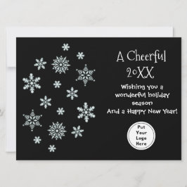 Eenvoudige zakelijke bedrijfsagenda groet kaart