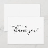 Eenvoudige Zakelijke Dankbetuiging Briefkaart (Voorkant / Achterkant)