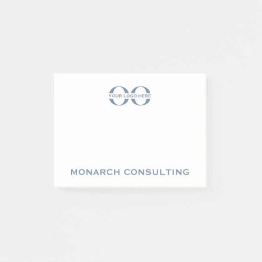 Eenvoudige zakelijke Logo 4x3 Post-it notities Post-it® Notes (Voorkant)
