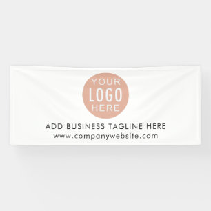 Eenvoudige zakelijke Logo en bedrijfswebsite Spandoek