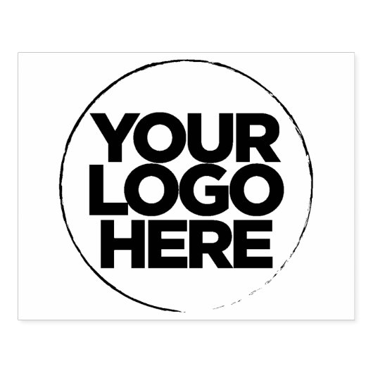 Eenvoudige Zakelijke Logo Houten groot Rubberstempel (Afrduk)