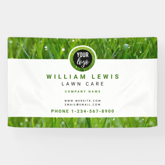 Eenvoudige zakelijke Logo landschapsarchitectuur v Spandoek (Horizontaal)