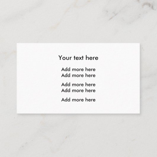 Eenvoudige zakelijke Logo-Sjabloon Visitekaartje (Achterkant)