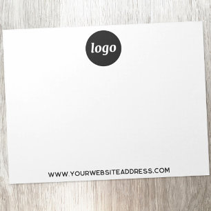 Eenvoudige zakelijke Logo-tekstpromotie Notitieblok