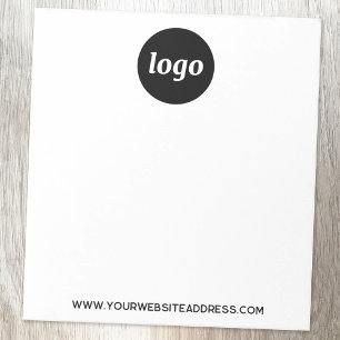 Eenvoudige zakelijke Logo-tekstpromotie Notitieblok