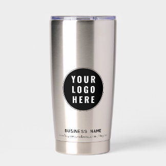 Eenvoudige Zakelijke Logo Website Aangepaste Promo Geïsoleerde Drinkbeker