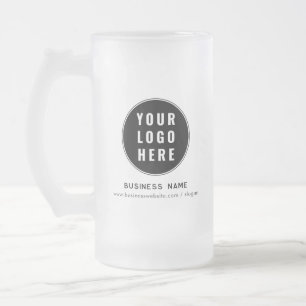 Eenvoudige Zakelijke Logo Website Aangepaste Promo Matglas Bierpul