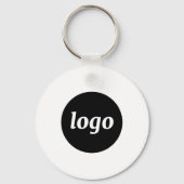 Eenvoudige zakelijke promotie voor QR-code van Log Sleutelhanger (Voorkant)